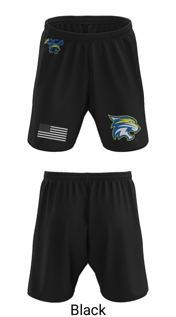 Athletic Shorts With Pockets, Donelson Christian Academy Soccer, Men's Soccer, Teamtime, Team time, sublimation, custom sports apparel, team uniforms, spirit wear, spiritwear, sports uniforms, custom shirts, team store, custom team store, fundraiser sports, apparel fundraiser