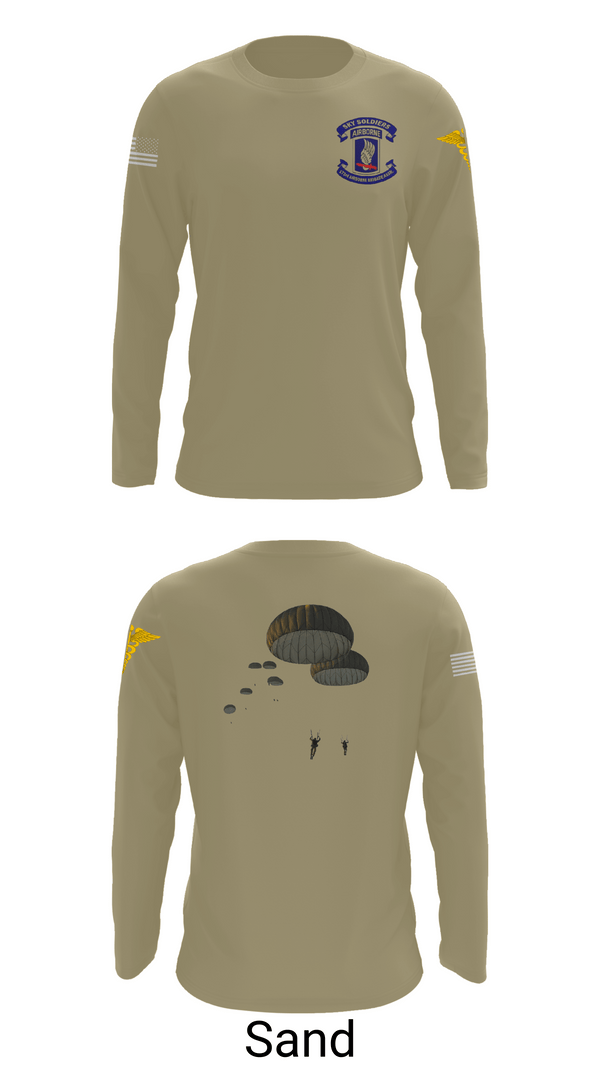 Long Sleeve Performance Shirt, 173rd Airborne Division, Army, Teamtime, Team time, sublimation, custom sports apparel, team uniforms, spirit wear, spiritwear, sports uniforms, custom shirts, team store, custom team store, fundraiser sports, apparel fundraiser