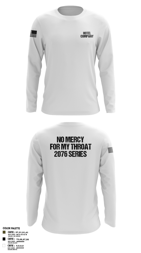 Long Sleeve Performance Shirt, Hotel Company, Marines, Teamtime, Team time, sublimation, custom sports apparel, team uniforms, spirit wear, spiritwear, sports uniforms, custom shirts, team store, custom team store, fundraiser sports, apparel fundraiser