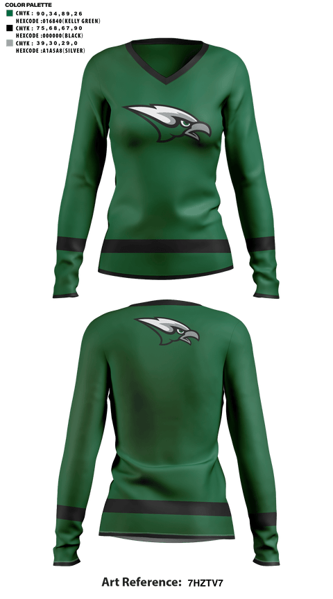 Womens Long Sleeve Vneck Shirt, Skutt Catholic High School Cheer, Cheer, Teamtime, Team time, sublimation, custom sports apparel, team uniforms, spirit wear, spiritwear, sports uniforms, custom shirts, team store, custom team store, fundraiser sports, apparel fundraiser