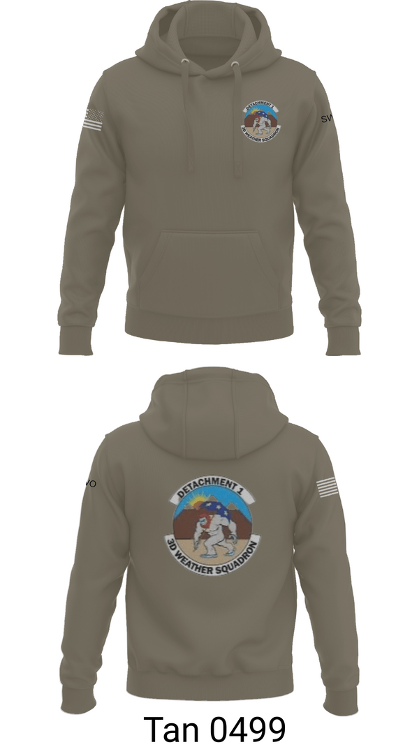 Hoodie, Detachment 1, 3rd Combat Weather Sqd, Air Force, Teamtime, Team time, sublimation, custom sports apparel, team uniforms, spirit wear, spiritwear, sports uniforms, custom shirts, team store, custom team store, fundraiser sports, apparel fundraiser