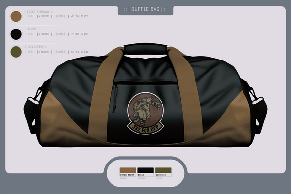 Duffle Bag, 332 ECS SCOS, Air Force, Teamtime, Team time, sublimation, custom sports apparel, team uniforms, spirit wear, spiritwear, sports uniforms, custom shirts, team store, custom team store, fundraiser sports, apparel fundraiser