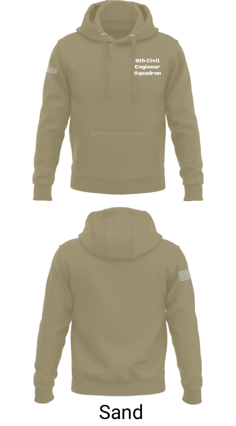 Hoodie, 8th Civil Engineer Squadron, Air Force, Teamtime, Team time, sublimation, custom sports apparel, team uniforms, spirit wear, spiritwear, sports uniforms, custom shirts, team store, custom team store, fundraiser sports, apparel fundraiser