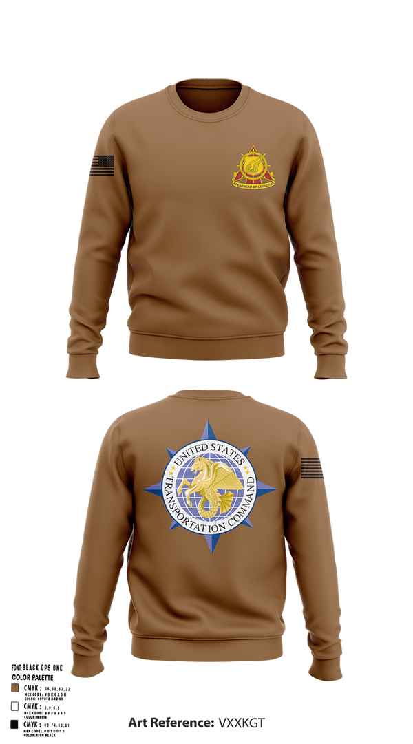 Crew Neck Sweatshirt, 773rd transportation company, Army, Teamtime, Team time, sublimation, custom sports apparel, team uniforms, spirit wear, spiritwear, sports uniforms, custom shirts, team store, custom team store, fundraiser sports, apparel fundraiser