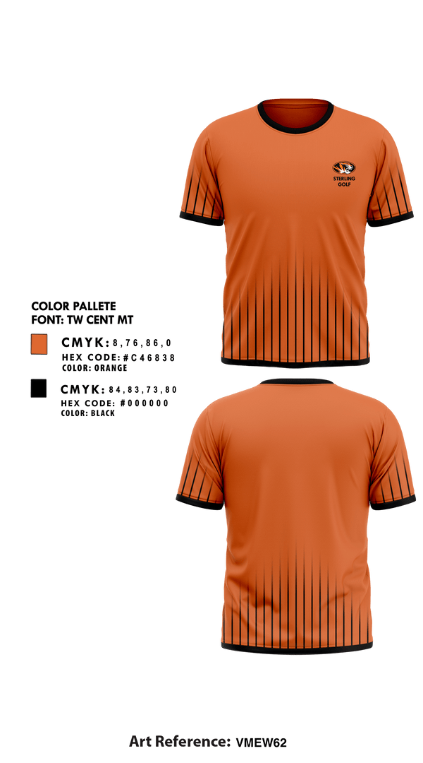 Short Sleeve Performance Shirt, Sterling High School Golf, Golf, Teamtime, Team time, sublimation, custom sports apparel, team uniforms, spirit wear, spiritwear, sports uniforms, custom shirts, team store, custom team store, fundraiser sports, apparel fundraiser