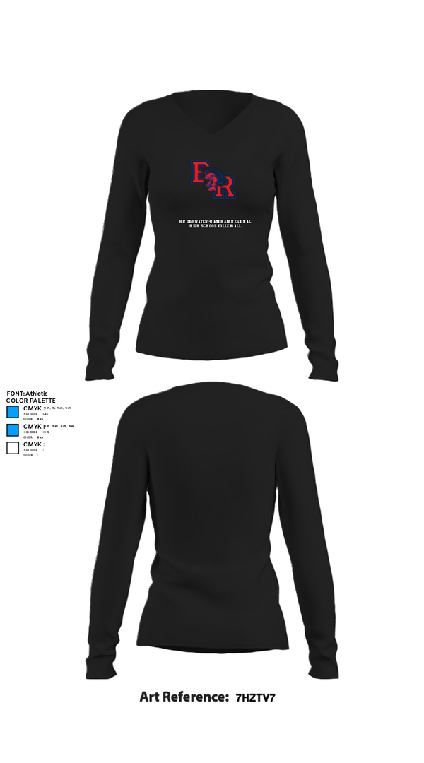 Womens Long Sleeve Vneck Shirt, Bridgewater-Raynham Regional High School Volleyball, Women's Volleyball, Teamtime, Team time, sublimation, custom sports apparel, team uniforms, spirit wear, spiritwear, sports uniforms, custom shirts, team store, custom team store, fundraiser sports, apparel fundraiser