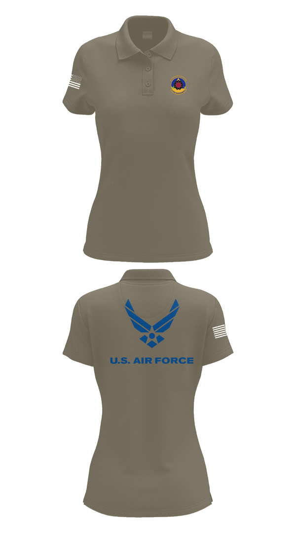 Womens Short Sleeve Performance Polo, 4th Component Maintenance Squadron, , Teamtime, Team time, sublimation, custom sports apparel, team uniforms, spirit wear, spiritwear, sports uniforms, custom shirts, team store, custom team store, fundraiser sports, apparel fundraiser