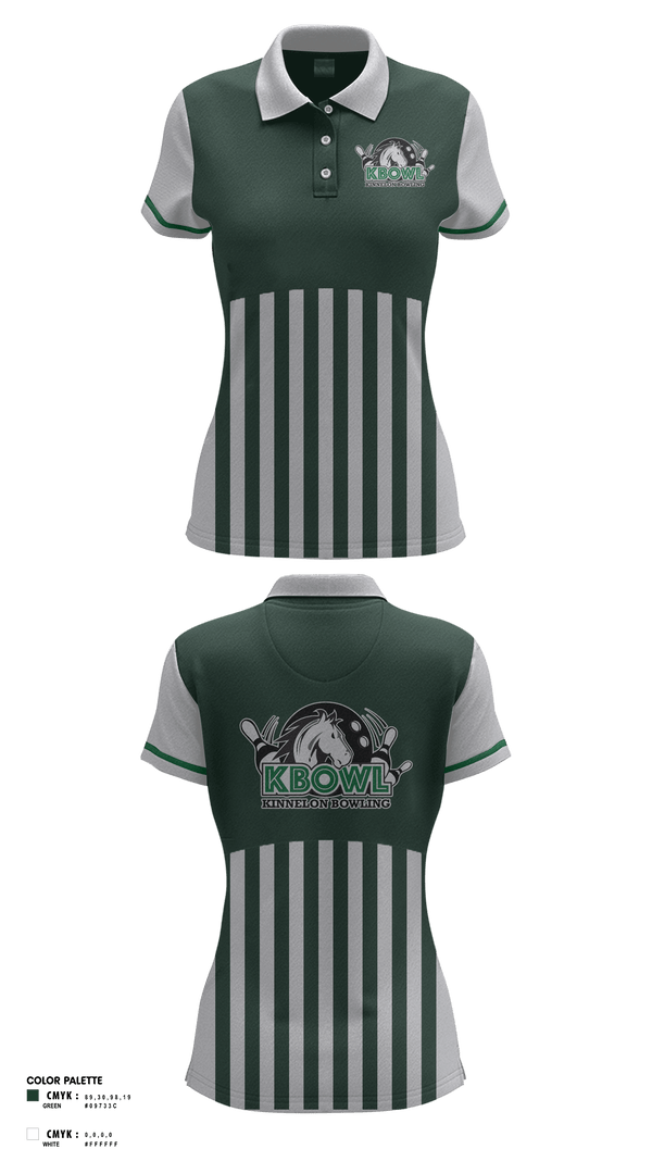 Womens Short Sleeve Performance Polo, Kinnelon High School Bowling, Bowling, Teamtime, Team time, sublimation, custom sports apparel, team uniforms, spirit wear, spiritwear, sports uniforms, custom shirts, team store, custom team store, fundraiser sports, apparel fundraiser
