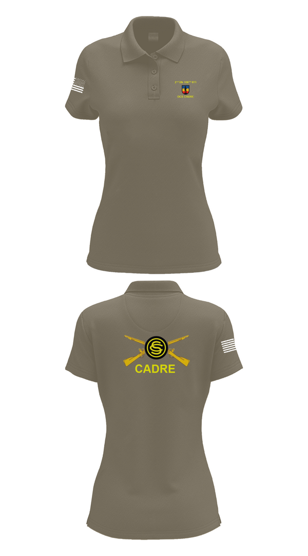 Womens Short Sleeve Performance Polo, 106th RTI OCS, , Teamtime, Team time, sublimation, custom sports apparel, team uniforms, spirit wear, spiritwear, sports uniforms, custom shirts, team store, custom team store, fundraiser sports, apparel fundraiser