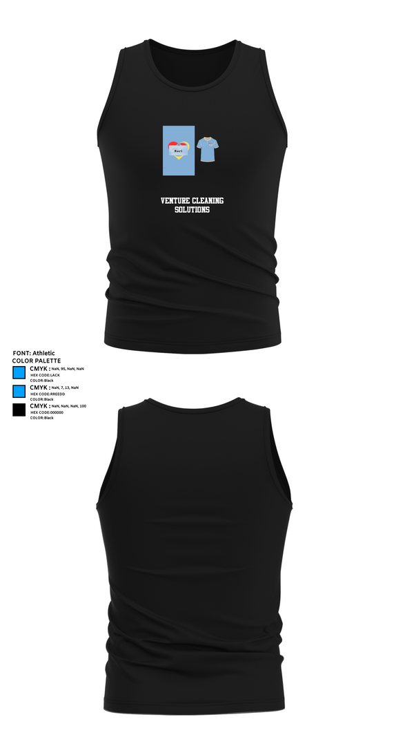 Tank Top, Venture cleaning solutions, , Teamtime, Team time, sublimation, custom sports apparel, team uniforms, spirit wear, spiritwear, sports uniforms, custom shirts, team store, custom team store, fundraiser sports, apparel fundraiser