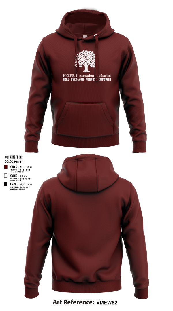 Hoodie, Hope Restoration Ministries, , Teamtime, Team time, sublimation, custom sports apparel, team uniforms, spirit wear, spiritwear, sports uniforms, custom shirts, team store, custom team store, fundraiser sports, apparel fundraiser