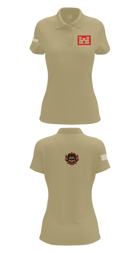 Women's Short Sleeve Performance Polo, Overlords, Army, Teamtime, Team time, sublimation, custom sports apparel, team uniforms, spirit wear, spiritwear, sports uniforms, custom shirts, team store, custom team store, fundraiser sports, apparel fundraiser