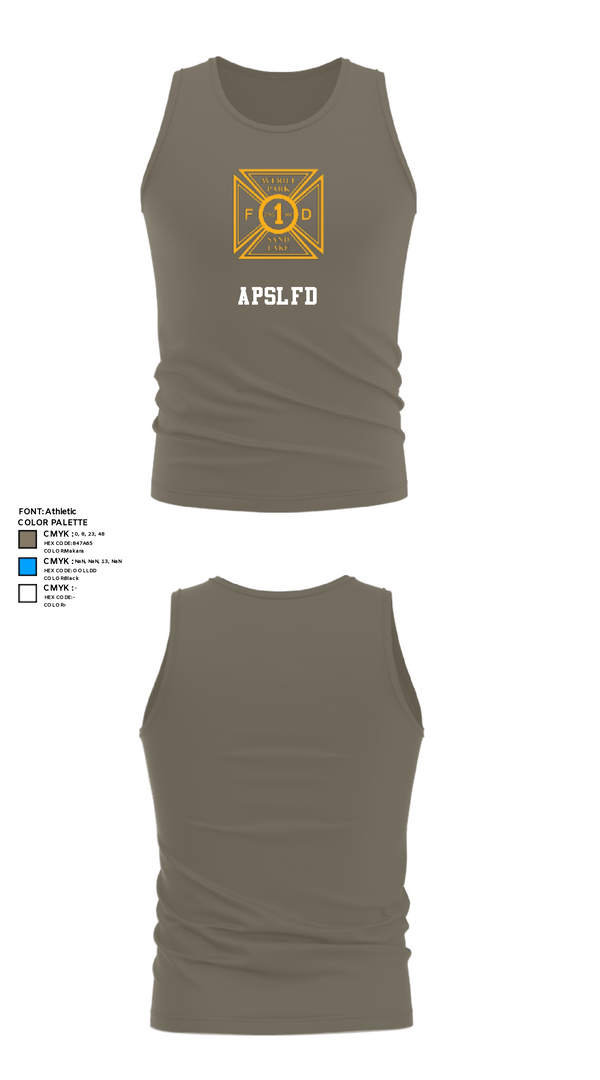 Tank Top, APSLFD, Fire Department, Teamtime, Team time, sublimation, custom sports apparel, team uniforms, spirit wear, spiritwear, sports uniforms, custom shirts, team store, custom team store, fundraiser sports, apparel fundraiser