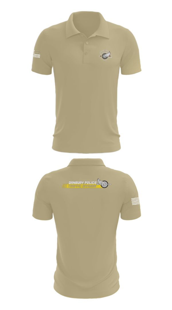 Short Sleeve Performance Polo, Danbury Police Traffic Unit, Police, Teamtime, Team time, sublimation, custom sports apparel, team uniforms, spirit wear, spiritwear, sports uniforms, custom shirts, team store, custom team store, fundraiser sports, apparel fundraiser