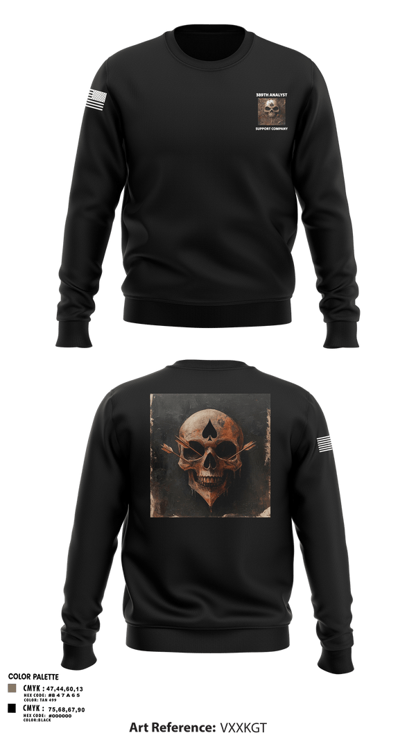 Crew Neck Sweatshirt, 389th MI BN, Army, Teamtime, Team time, sublimation, custom sports apparel, team uniforms, spirit wear, spiritwear, sports uniforms, custom shirts, team store, custom team store, fundraiser sports, apparel fundraiser