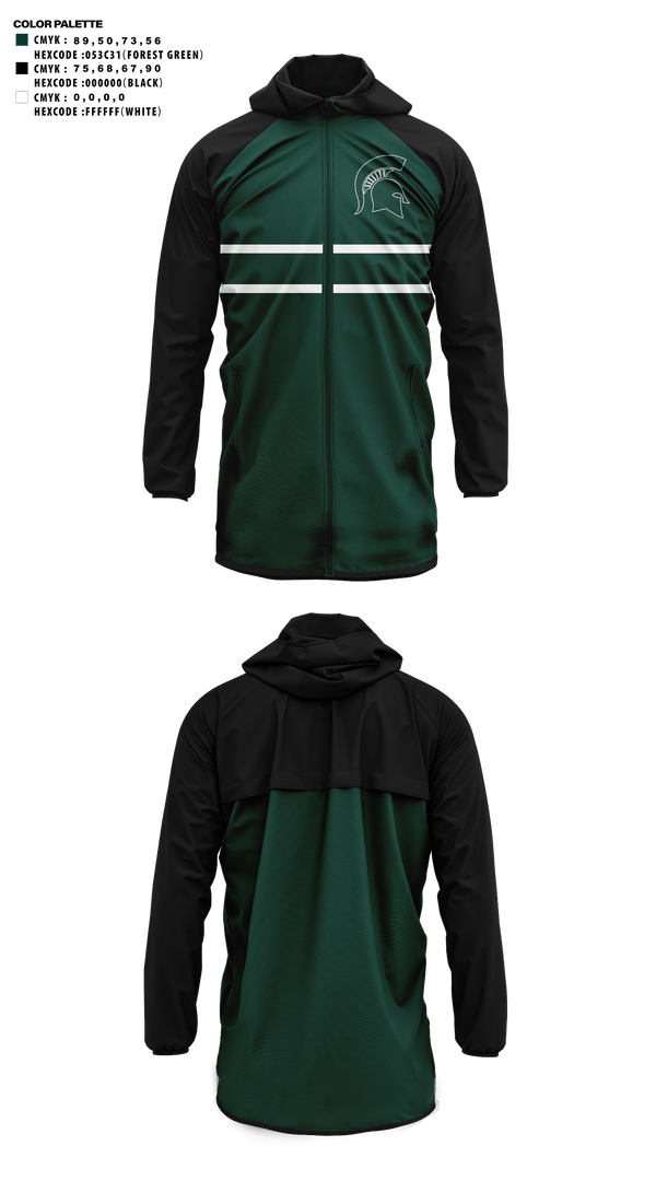 Windbreaker, Pembroke Jr Spartans, Cheer, Teamtime, Team time, sublimation, custom sports apparel, team uniforms, spirit wear, spiritwear, sports uniforms, custom shirts, team store, custom team store, fundraiser sports, apparel fundraiser