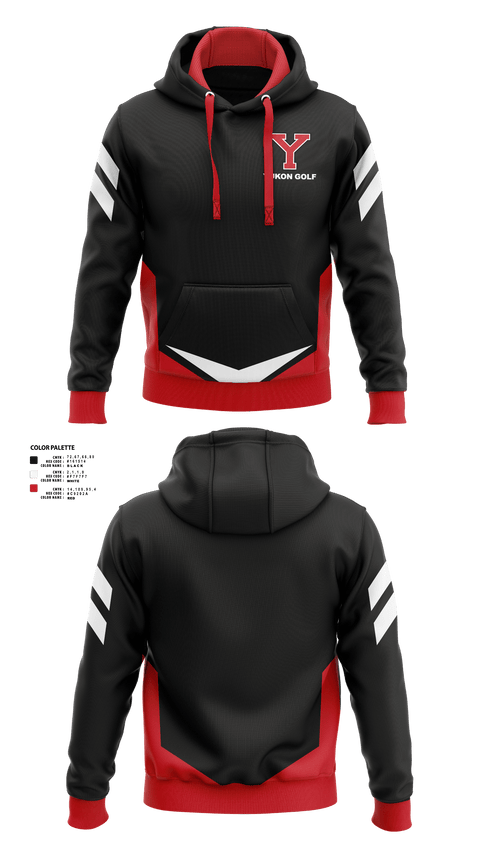Hoodie, Yukon High School Golf, Golf, Teamtime, Team time, sublimation, custom sports apparel, team uniforms, spirit wear, spiritwear, sports uniforms, custom shirts, team store, custom team store, fundraiser sports, apparel fundraiser