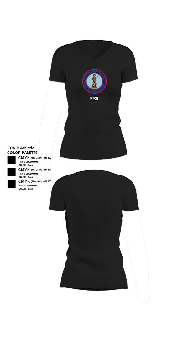 Women's Short Sleeve Vneck Shirt, Ben, National Guard, Teamtime, Team time, sublimation, custom sports apparel, team uniforms, spirit wear, spiritwear, sports uniforms, custom shirts, team store, custom team store, fundraiser sports, apparel fundraiser
