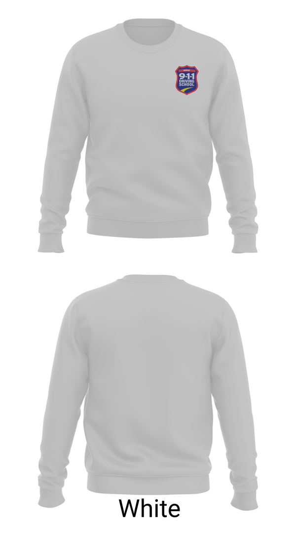 Crew Neck Sweatshirt, 911 Driving School, , Teamtime, Team time, sublimation, custom sports apparel, team uniforms, spirit wear, spiritwear, sports uniforms, custom shirts, team store, custom team store, fundraiser sports, apparel fundraiser