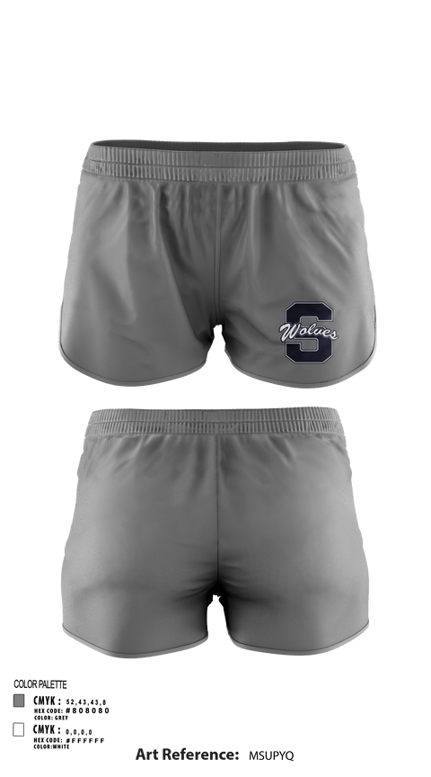 Womens Shorts, Shawnee Middle School Cheer, Cheer, Teamtime, Team time, sublimation, custom sports apparel, team uniforms, spirit wear, spiritwear, sports uniforms, custom shirts, team store, custom team store, fundraiser sports, apparel fundraiser