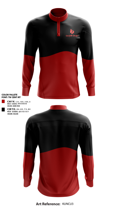 Quarter Zip Jacket, Sacred Heart Ministries, , Teamtime, Team time, sublimation, custom sports apparel, team uniforms, spirit wear, spiritwear, sports uniforms, custom shirts, team store, custom team store, fundraiser sports, apparel fundraiser