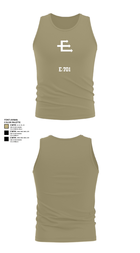 Tank Top, E/701, Army, Teamtime, Team time, sublimation, custom sports apparel, team uniforms, spirit wear, spiritwear, sports uniforms, custom shirts, team store, custom team store, fundraiser sports, apparel fundraiser
