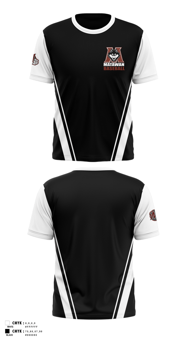 Short Sleeve Performance Shirt, Matawam Huskies, Baseball, Teamtime, Team time, sublimation, custom sports apparel, team uniforms, spirit wear, spiritwear, sports uniforms, custom shirts, team store, custom team store, fundraiser sports, apparel fundraiser