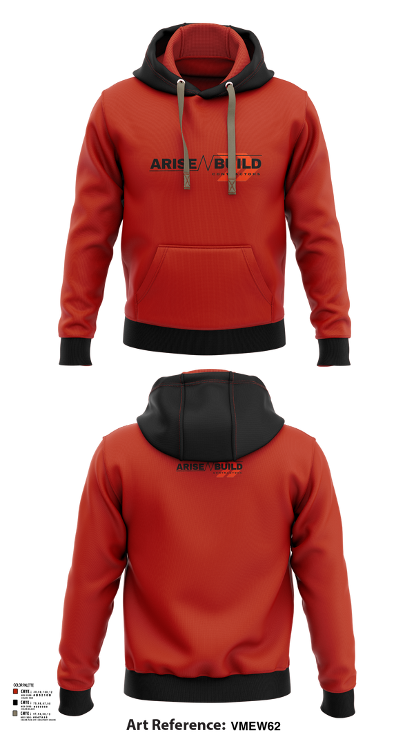 Hoodie, Arise N Build, , Teamtime, Team time, sublimation, custom sports apparel, team uniforms, spirit wear, spiritwear, sports uniforms, custom shirts, team store, custom team store, fundraiser sports, apparel fundraiser