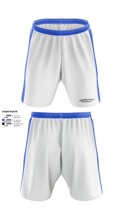 Athletic Shorts With Pockets, Hopkins Youth Baseball Association, Baseball, Teamtime, Team time, sublimation, custom sports apparel, team uniforms, spirit wear, spiritwear, sports uniforms, custom shirts, team store, custom team store, fundraiser sports, apparel fundraiser