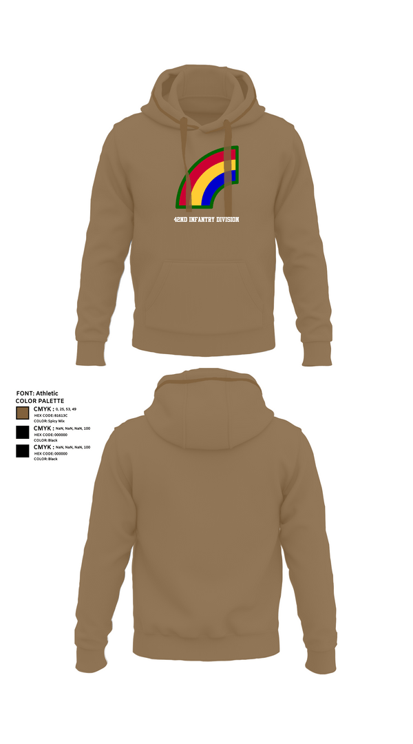 Hoodie, 42ND Infantry Division, Army, Teamtime, Team time, sublimation, custom sports apparel, team uniforms, spirit wear, spiritwear, sports uniforms, custom shirts, team store, custom team store, fundraiser sports, apparel fundraiser