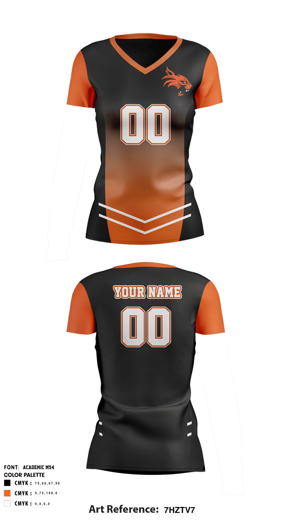 Women's Short Sleeve Vneck Shirt, Greeley Central High School Volleyball, Women's Volleyball, Teamtime, Team time, sublimation, custom sports apparel, team uniforms, spirit wear, spiritwear, sports uniforms, custom shirts, team store, custom team store, fundraiser sports, apparel fundraiser