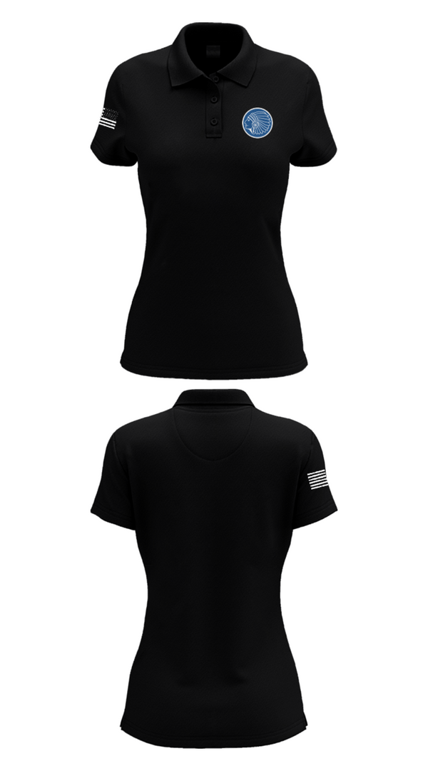 Womens Short Sleeve Performance Polo, Little Axe Middle School Cheer, Cheer, Teamtime, Team time, sublimation, custom sports apparel, team uniforms, spirit wear, spiritwear, sports uniforms, custom shirts, team store, custom team store, fundraiser sports, apparel fundraiser