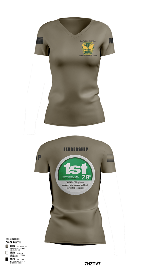 Womens Short Sleeve Vneck Shirt, 28th MP Company, National Guard, Teamtime, Team time, sublimation, custom sports apparel, team uniforms, spirit wear, spiritwear, sports uniforms, custom shirts, team store, custom team store, fundraiser sports, apparel fundraiser