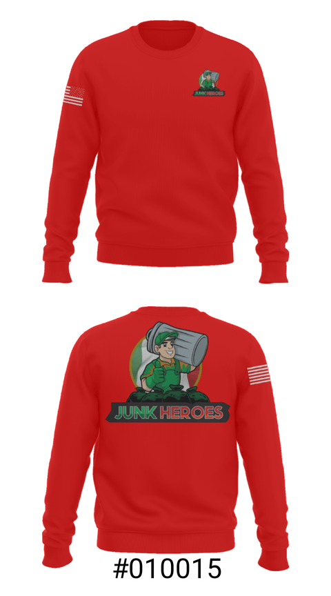 Crew Neck Sweatshirt, Junk Heroes, , Teamtime, Team time, sublimation, custom sports apparel, team uniforms, spirit wear, spiritwear, sports uniforms, custom shirts, team store, custom team store, fundraiser sports, apparel fundraiser