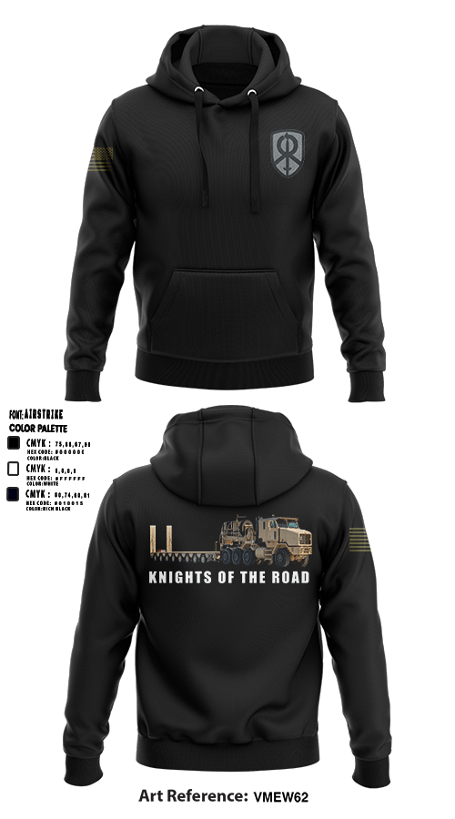 Hoodie, 129th Heavy Transport Company129 TC CO, Army, Teamtime, Team time, sublimation, custom sports apparel, team uniforms, spirit wear, spiritwear, sports uniforms, custom shirts, team store, custom team store, fundraiser sports, apparel fundraiser