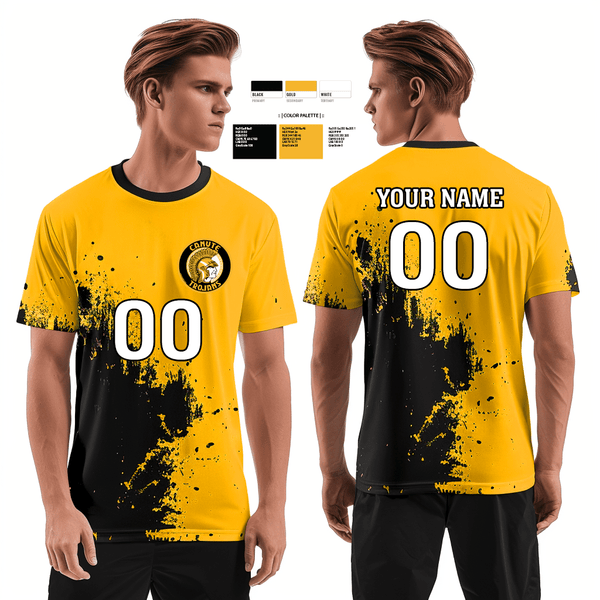 Short Sleeve Performance Shirt, Canute High School Volleyball, Men's Volleyball, Teamtime, Team time, sublimation, custom sports apparel, team uniforms, spirit wear, spiritwear, sports uniforms, custom shirts, team store, custom team store, fundraiser sports, apparel fundraiser