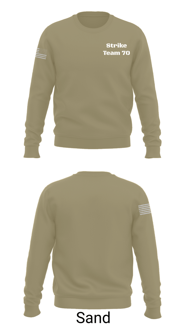 Crew Neck Sweatshirt, Strike Team 70, , Teamtime, Team time, sublimation, custom sports apparel, team uniforms, spirit wear, spiritwear, sports uniforms, custom shirts, team store, custom team store, fundraiser sports, apparel fundraiser