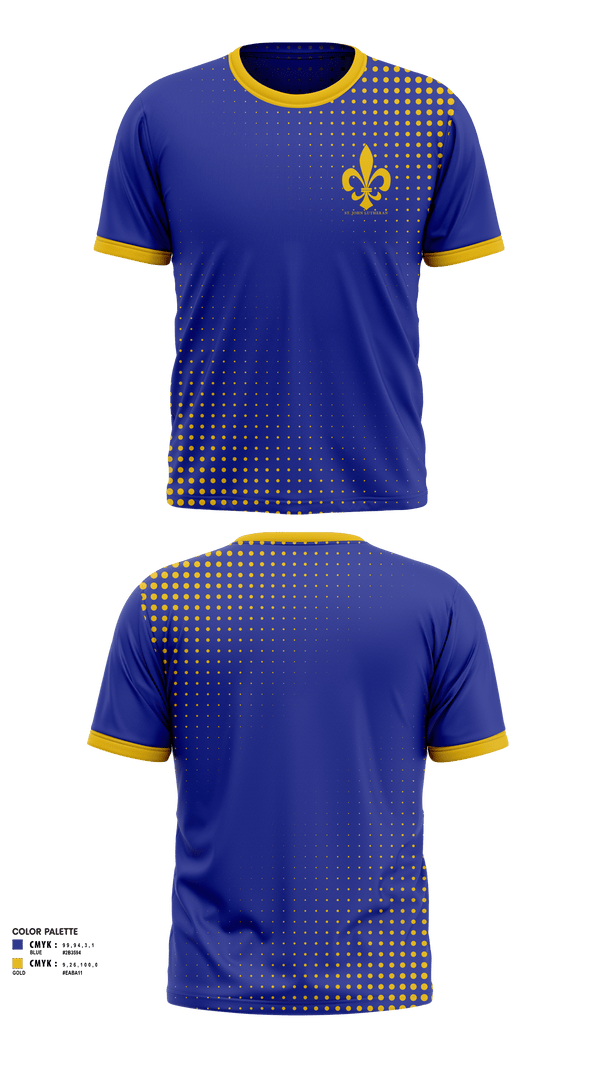 Short Sleeve Performance Shirt, Saint John Lutheran Middle School Basketball, Men's Basketball, Teamtime, Team time, sublimation, custom sports apparel, team uniforms, spirit wear, spiritwear, sports uniforms, custom shirts, team store, custom team store, fundraiser sports, apparel fundraiser