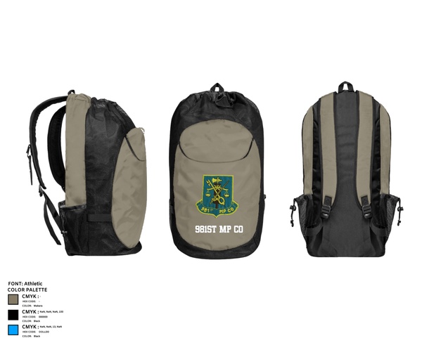 Gear Bag, 981st MP CO, , Teamtime, Team time, sublimation, custom sports apparel, team uniforms, spirit wear, spiritwear, sports uniforms, custom shirts, team store, custom team store, fundraiser sports, apparel fundraiser