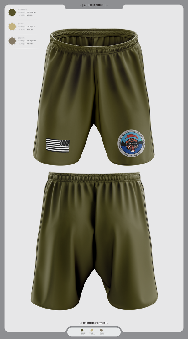 Athletic Shorts With Pockets, HMH-361 Flying Tigers, , Teamtime, Team time, sublimation, custom sports apparel, team uniforms, spirit wear, spiritwear, sports uniforms, custom shirts, team store, custom team store, fundraiser sports, apparel fundraiser