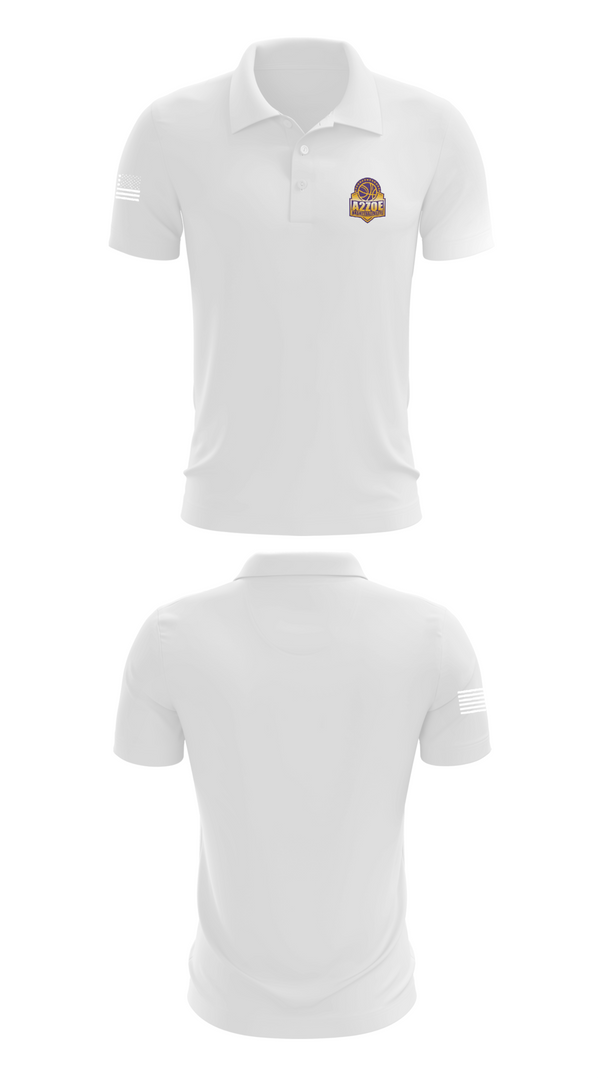 Short Sleeve Performance Polo, A2Zoe Basketball, Men's Basketball, Teamtime, Team time, sublimation, custom sports apparel, team uniforms, spirit wear, spiritwear, sports uniforms, custom shirts, team store, custom team store, fundraiser sports, apparel fundraiser