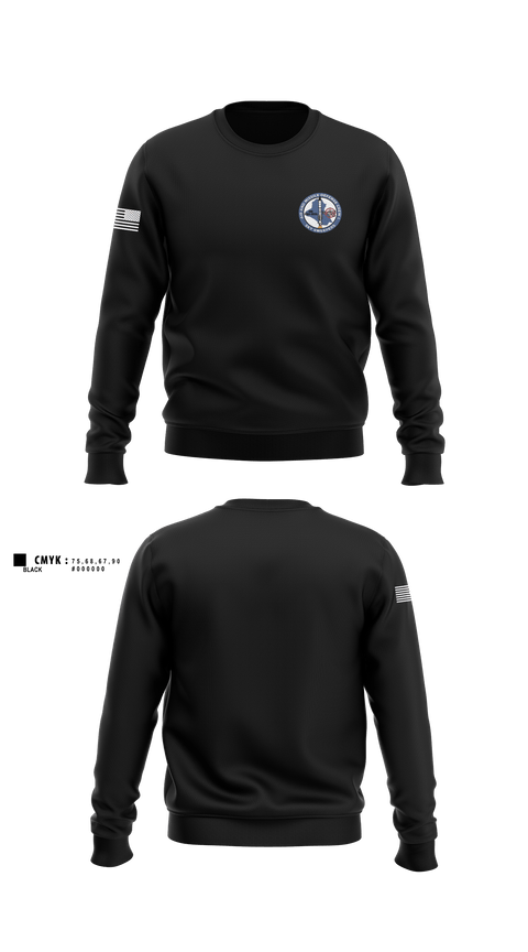 Crew Neck Sweatshirt, Bravo Battery, 4th Battalion, 3rd Air Defense Artillery Regiment, Army, Teamtime, Team time, sublimation, custom sports apparel, team uniforms, spirit wear, spiritwear, sports uniforms, custom shirts, team store, custom team store, fundraiser sports, apparel fundraiser