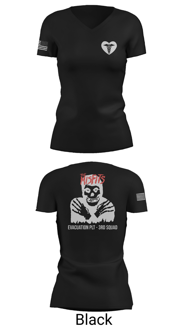 Womens Short Sleeve Vneck Shirt, 3rd squad, Army, Teamtime, Team time, sublimation, custom sports apparel, team uniforms, spirit wear, spiritwear, sports uniforms, custom shirts, team store, custom team store, fundraiser sports, apparel fundraiser