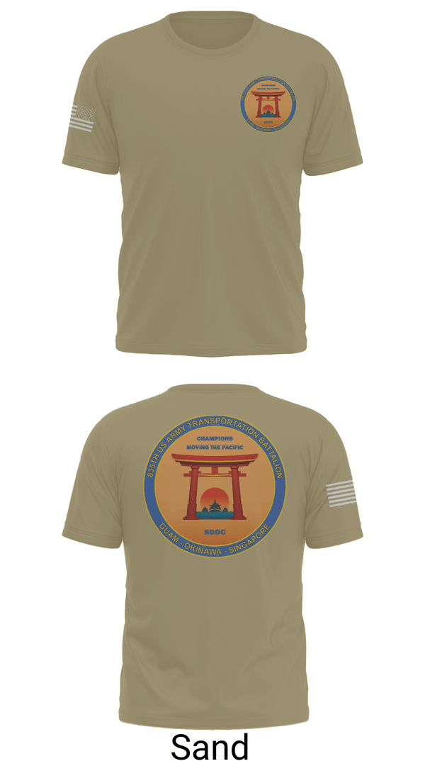 Old School Cotton Feel Shirt, 835th Transportation BN, Army, Teamtime, Team time, sublimation, custom sports apparel, team uniforms, spirit wear, spiritwear, sports uniforms, custom shirts, team store, custom team store, fundraiser sports, apparel fundraiser