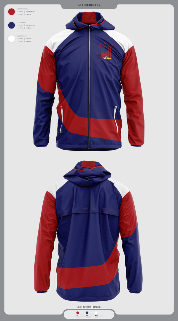 Windbreaker, Holbrook High School Wrestling, Wrestling, Teamtime, Team time, sublimation, custom sports apparel, team uniforms, spirit wear, spiritwear, sports uniforms, custom shirts, team store, custom team store, fundraiser sports, apparel fundraiser