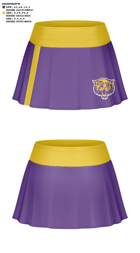 Skort, Booneville High School Cheer, Cheer, Teamtime, Team time, sublimation, custom sports apparel, team uniforms, spirit wear, spiritwear, sports uniforms, custom shirts, team store, custom team store, fundraiser sports, apparel fundraiser
