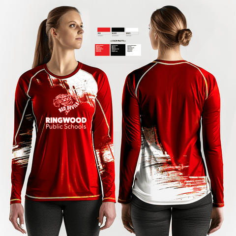 Long Sleeve Performance Shirt, Ringwood High School Band, Spirit Store, Teamtime, Team time, sublimation, custom sports apparel, team uniforms, spirit wear, spiritwear, sports uniforms, custom shirts, team store, custom team store, fundraiser sports, apparel fundraiser