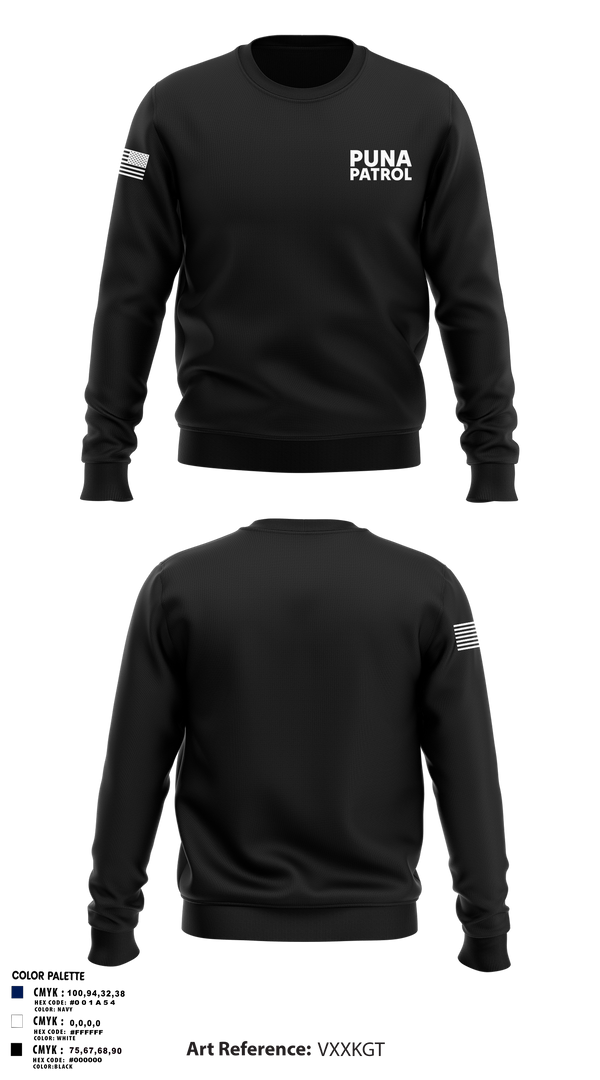 Crew Neck Sweatshirt, Puna Patrol, , Teamtime, Team time, sublimation, custom sports apparel, team uniforms, spirit wear, spiritwear, sports uniforms, custom shirts, team store, custom team store, fundraiser sports, apparel fundraiser