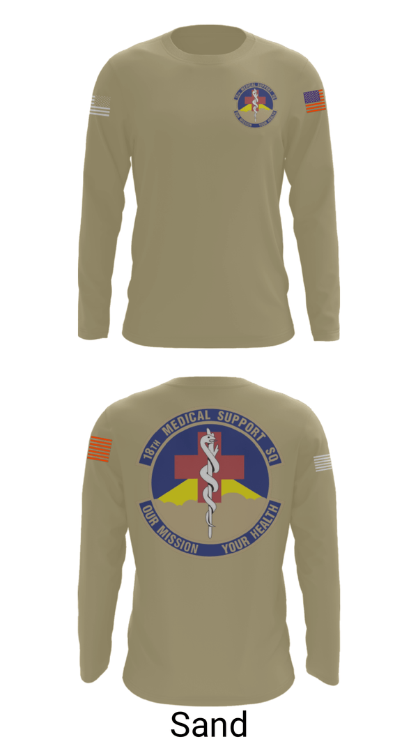 Long Sleeve Performance Shirt, 18 MDSS, Air Force, Teamtime, Team time, sublimation, custom sports apparel, team uniforms, spirit wear, spiritwear, sports uniforms, custom shirts, team store, custom team store, fundraiser sports, apparel fundraiser