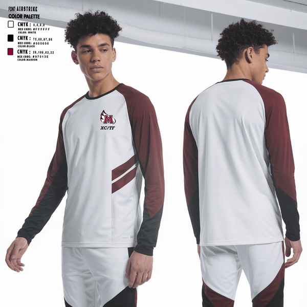Long Sleeve Performance Shirt, Meredith College Avenging Angels, Track & Field, Teamtime, Team time, sublimation, custom sports apparel, team uniforms, spirit wear, spiritwear, sports uniforms, custom shirts, team store, custom team store, fundraiser sports, apparel fundraiser
